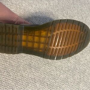 Dr. Marten laced up smooth leather boots. Like new